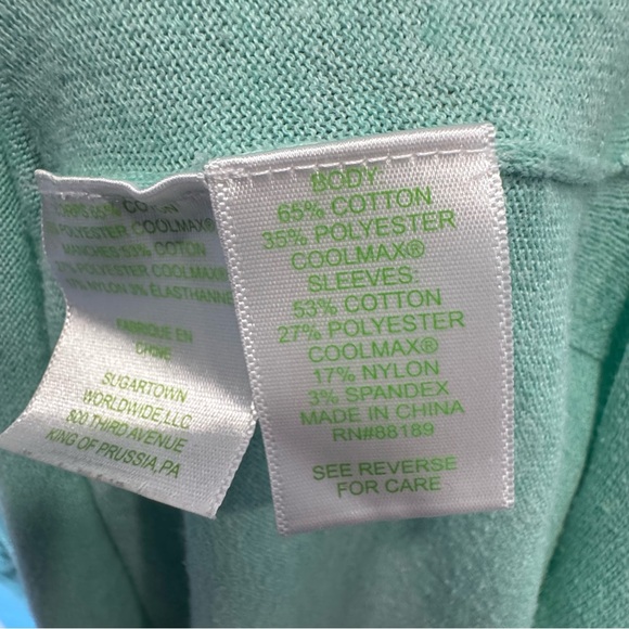Lilly Pulitzer Martine Sweater in Heathered Aqua Sky Sz L - Picture 9 of 11